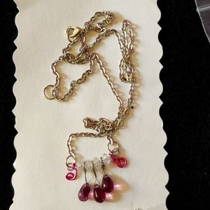 Handgun necklace and earrings